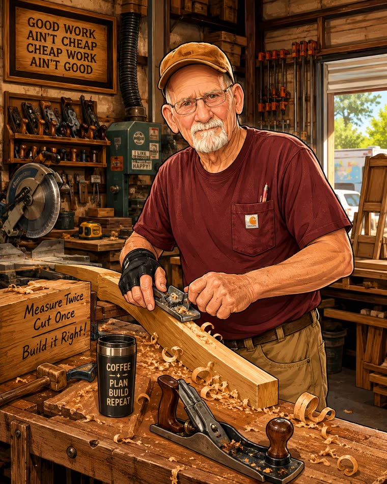 John Cooper, craftsman at J&P Woodcrafters